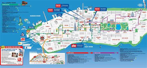 NYC walking tourist map - NYC walking map printable (New York - USA)