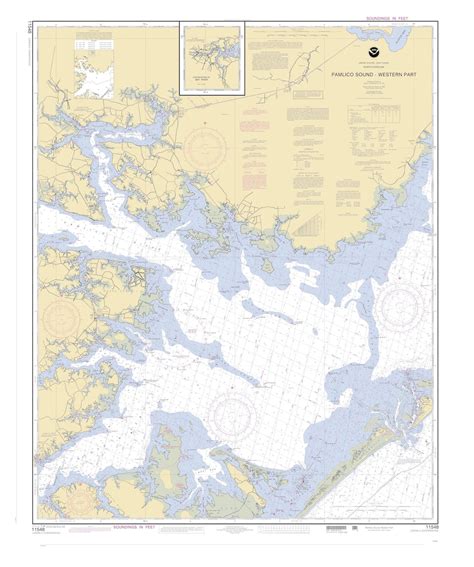 Pamlico Sound Map western Part 2005 Nautical Chart Print - Etsy