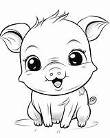 Pig Coloring Pages Images sketch template