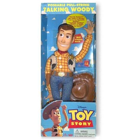 Toy Story 16" Talking Pull String WOODY Says 19 Phrases! Collectibles ...