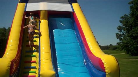 Inflatable Water Slide Fun - Jump for Joy Bounce Houses - YouTube