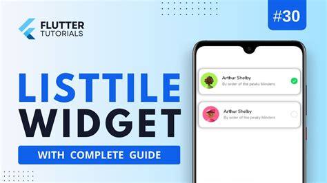 Flutter ListTile widget - Complete guide in one video - YouTube