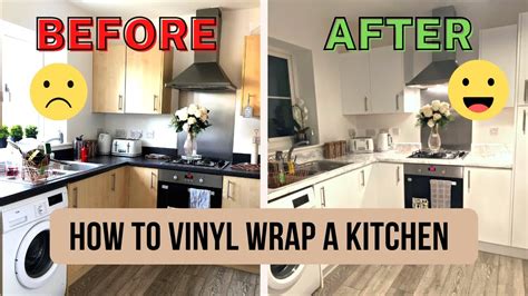 TUTORIAL: How To WRAP A KITCHEN WORKTOP With Cover Styl'