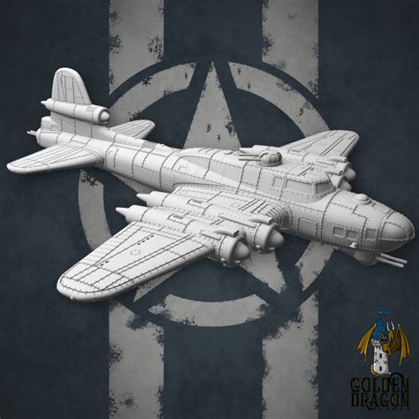 3D Printable United States - B-72 Condor Long-Range Bomber by Golden Dragon Games