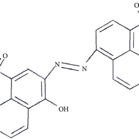 Chemical structure of Acid Red 14 dye. | Download Scientific Diagram