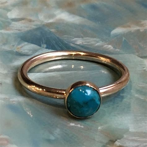 Turquoise Ring December Birthstone Ring Gold Ring Gold - Etsy