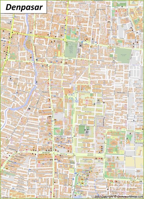 Denpasar Map | Bali, Indonesia | Detailed Maps of Denpasar