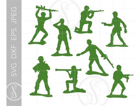 Green Army Men SVG Vector Army Men Clipart Army Men | Etsy | Green army men, Man clipart, Army men