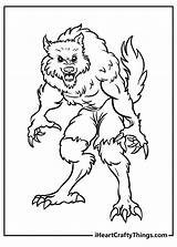 Coloring Pages Of Werewolves sketch template