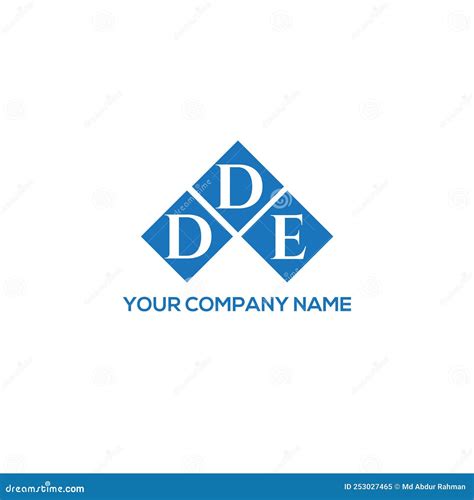 DDE Letter Logo Design on BLACK Background. DDE Creative Initials ...