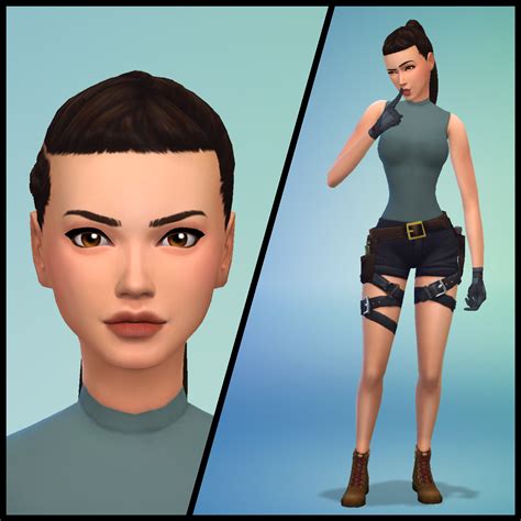 I created Lara Croft : r/Sims4