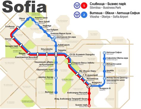 Sofia metro map