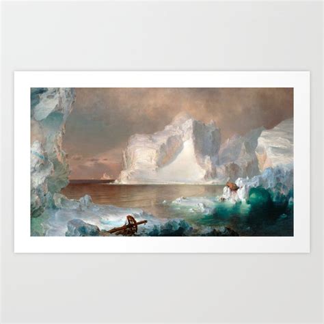 Frederic Edwin Church - The Icebergs Art Print by Old Masters | Society6