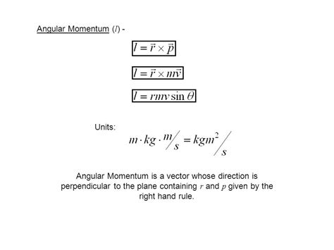 Angular Momentum Units