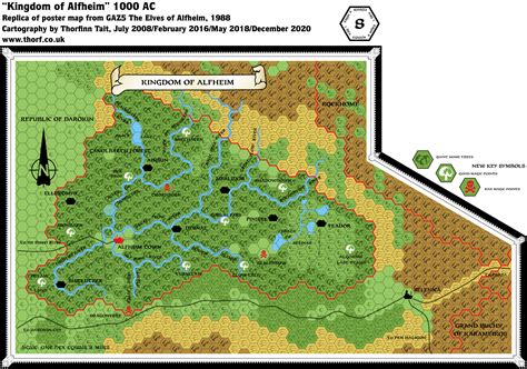 GAZ5 Alfheim, 8 miles per hex | Atlas of Mystara