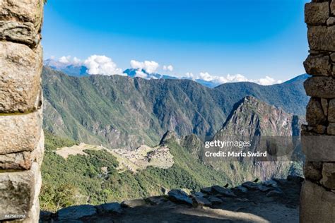 Machu Picchu Sunrise Framed Cusco Region Urubamba Province Peru High ...