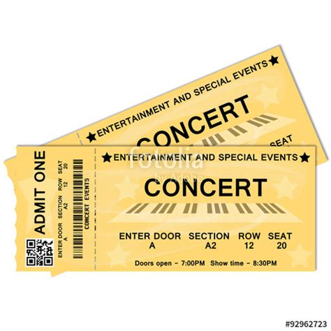 Concert Ticket Vector at Vectorified.com | Collection of Concert Ticket ...