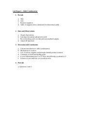 Lab Report: Aldol Condensation - Reaction Equation, | Course Hero