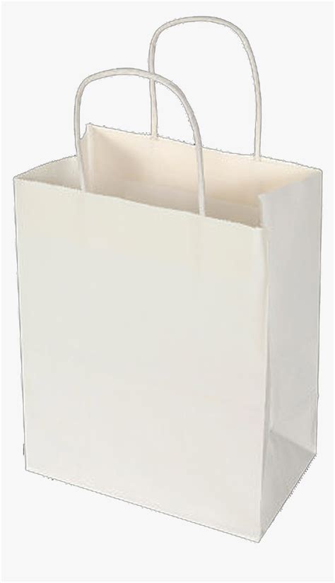 Craft Paper Bag White, HD Png Download - kindpng