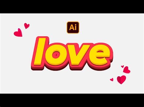 Create 3D Text Effect in Adobe Illustrator Using Simple Steps in 2022 | Text effects, 3d text ...