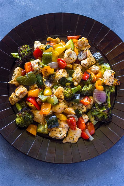 15 Minute Healthy Roasted Chicken and Veggies (Video) | Gimme Delicious