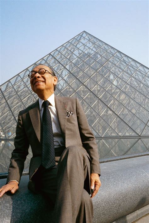 Ieoh Ming Pei, the architect behind the Louvre Pyramid in Paris, has ...