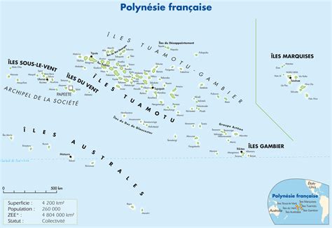 Polynésie française - administrative • Carte • PopulationData.net