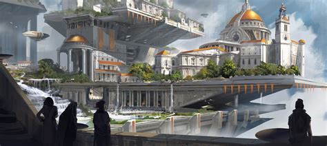 ArtStation - Sky City, Chris Goff | City, Epic art, Artwork