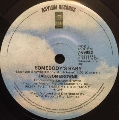 Jackson Browne – Somebody's Baby (Vinyl) - Discogs