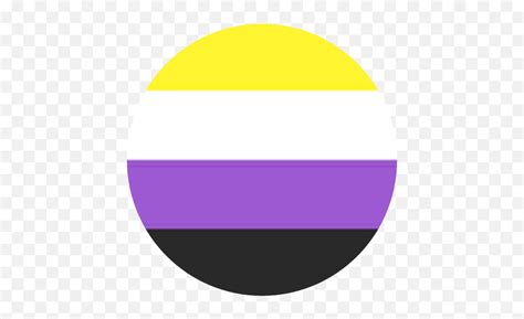 Nonbinary Non Binary Lgbt Pride - Nonbinary Flag Circle Emoji,Non Binary Emoji - free ...