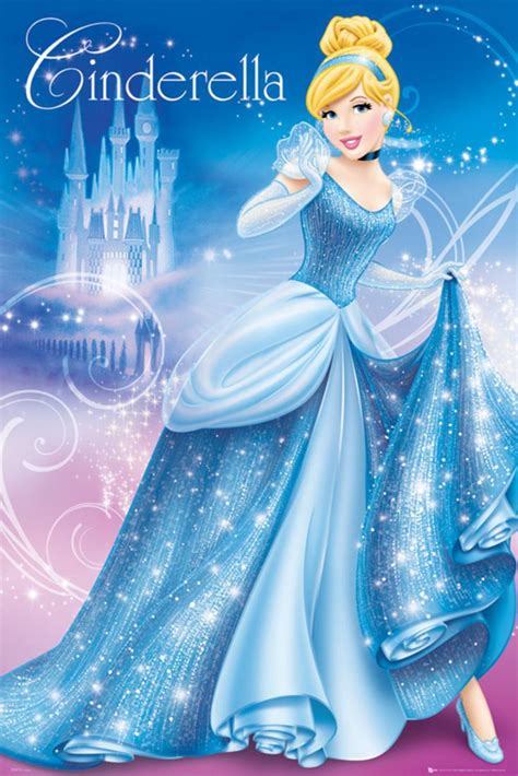 Disney Princess Cinderella Poster 24x36 Sold by Art.Com - Walmart.com ...