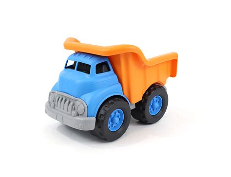 Buy Green Toys Dump Truck, Blue/Orange - Pretend Play, Motor Skills ...