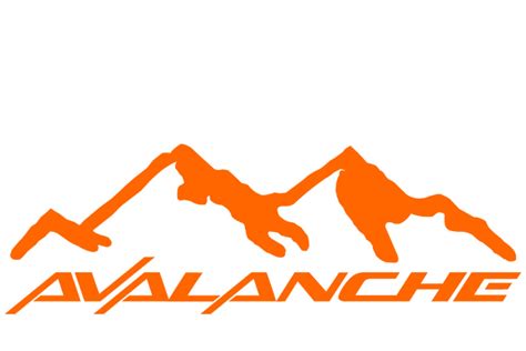 Avalanche Logo - set of two 2" x 6.25"