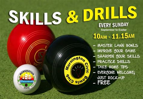 Skills & Drills - Mornington Civic Bowls & Social Club Inc.