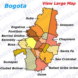 Bogota Map - ToursMaps.com