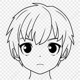 Gambar Halaman Mewarnai Wajah Anime Untuk Anak Sketsa Garis  sketch template