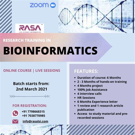 Research Training in Bioinformatics. | Life science, Systems biology ...