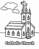 Coloring Page Catholic Church Sanctuary Pages sketch template