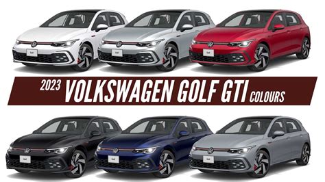 2023 Volkswagen Golf GTI SE - All Color Options - Images | AUTOBICS