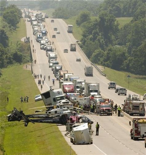 9 dead as truck slams cars in Oklahoma