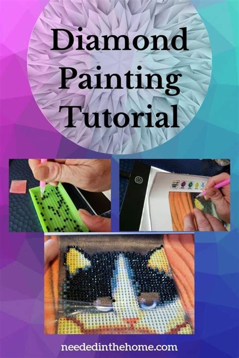 Diamond Painting Tutorial in American English - NeededInTheHome