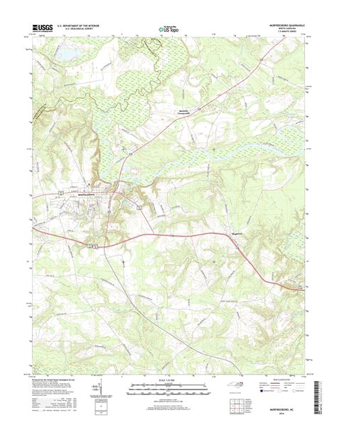 MyTopo Murfreesboro, North Carolina USGS Quad Topo Map