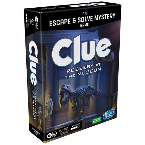 Clue Board Game Robbery at the Museum, Clue Escape Room Game ...