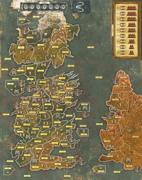 Game Of Thrones Board Map | Printable Templates Free