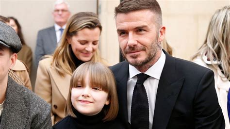 Harper Beckham records sweet message for dad David - and debuts new ...