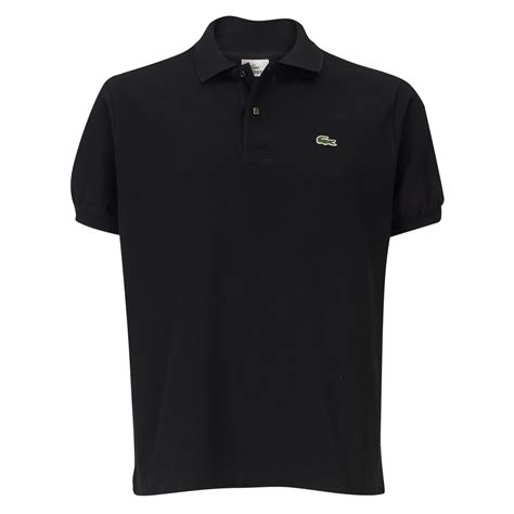 Lacoste Classic Fitted Polo Shirt in Black for Men | Lyst