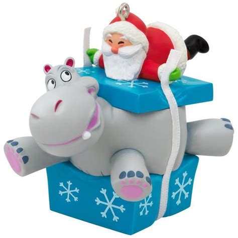 I Want A Hippopotamus For Christmas Santa Musical Ornament ...