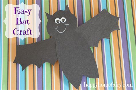 Easy Bat Craft - Happy Home Fairy