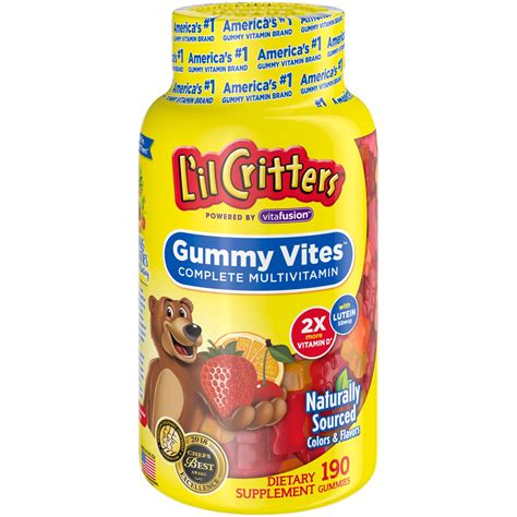 L'il Critters Gummy Vites Complete Kids Gummy Vitamins, 190 Count- Buy ...