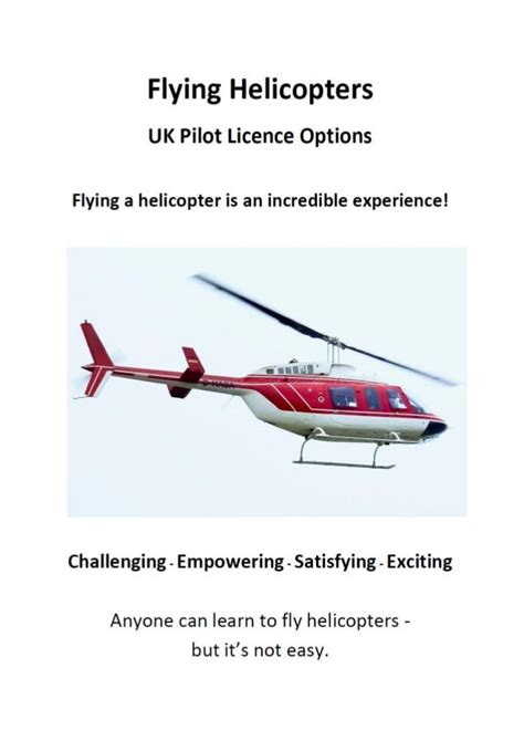 Flying Helicopters - UK Pilot Licence Options